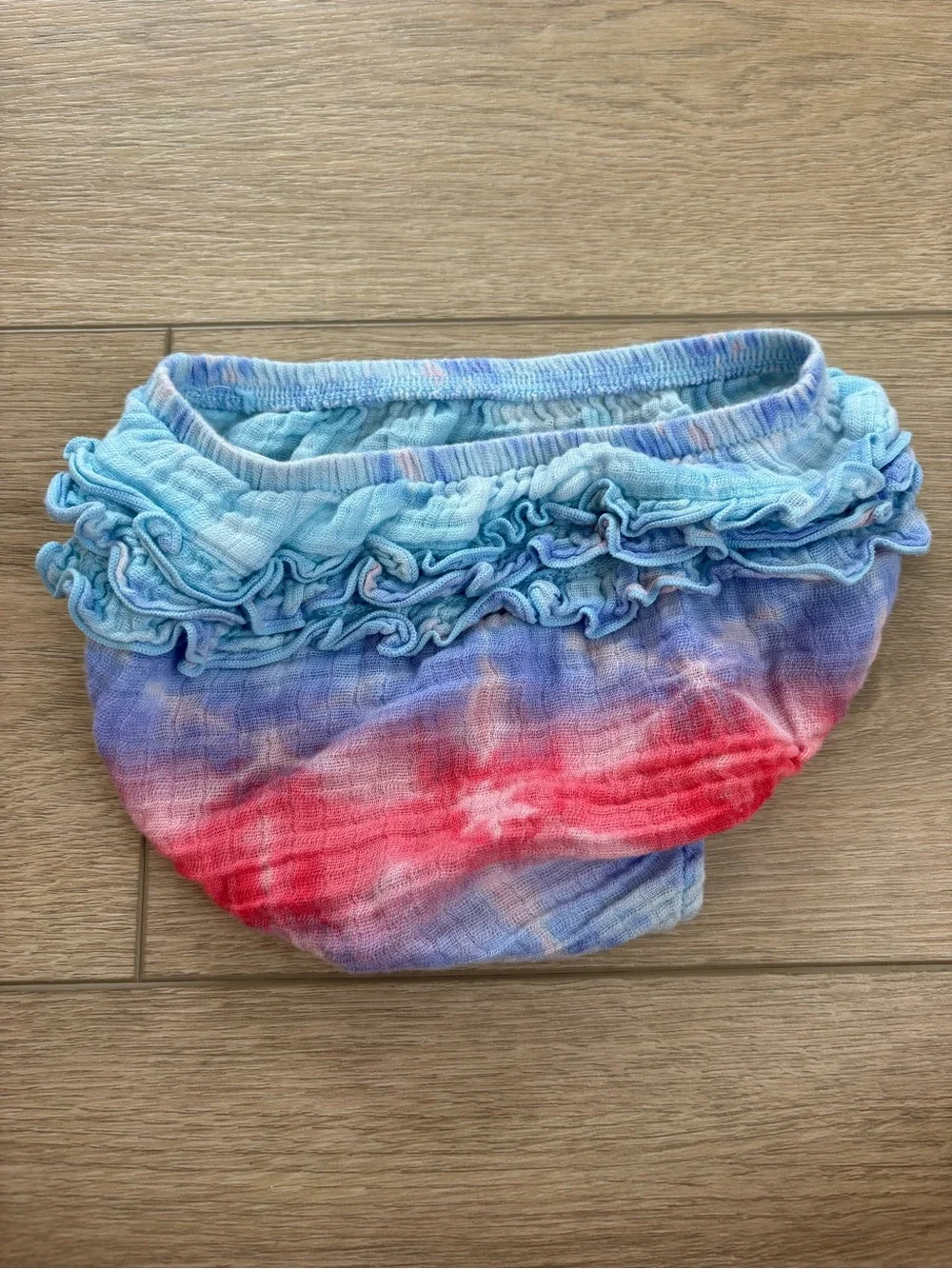 Angel Dear Tie-Dye Girls Sundress & Bloomers Set - Red, Blue, Light Blue